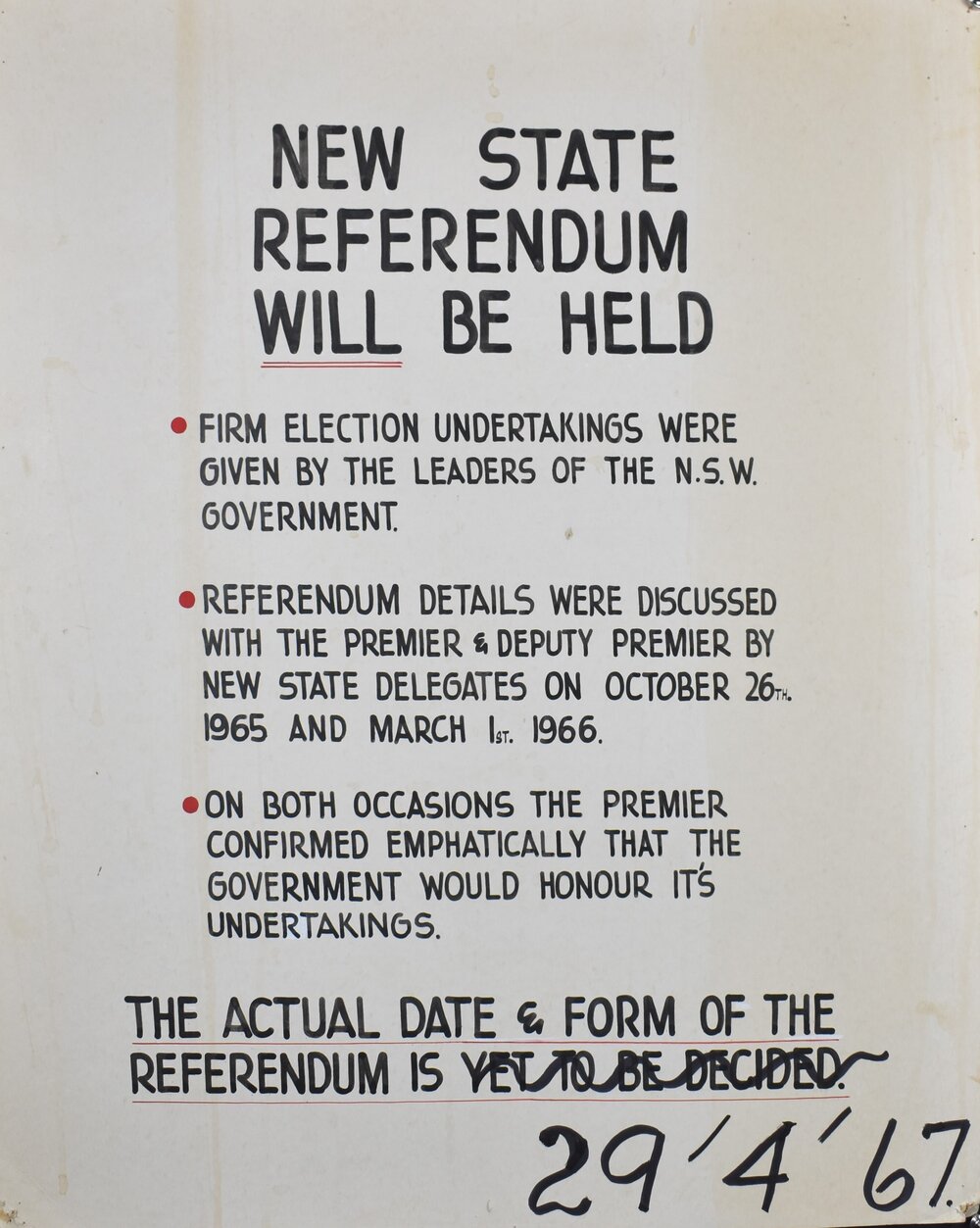 Poster - New State Referendum Will Be Held