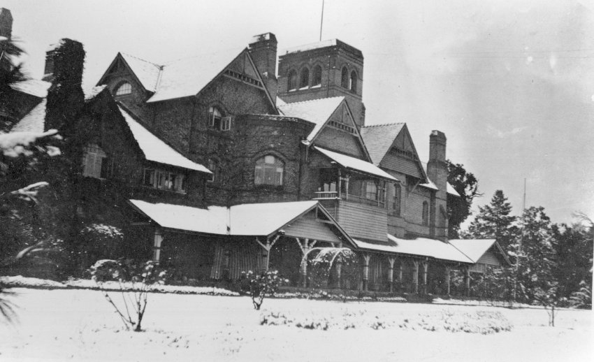 Booloominbah in the snow