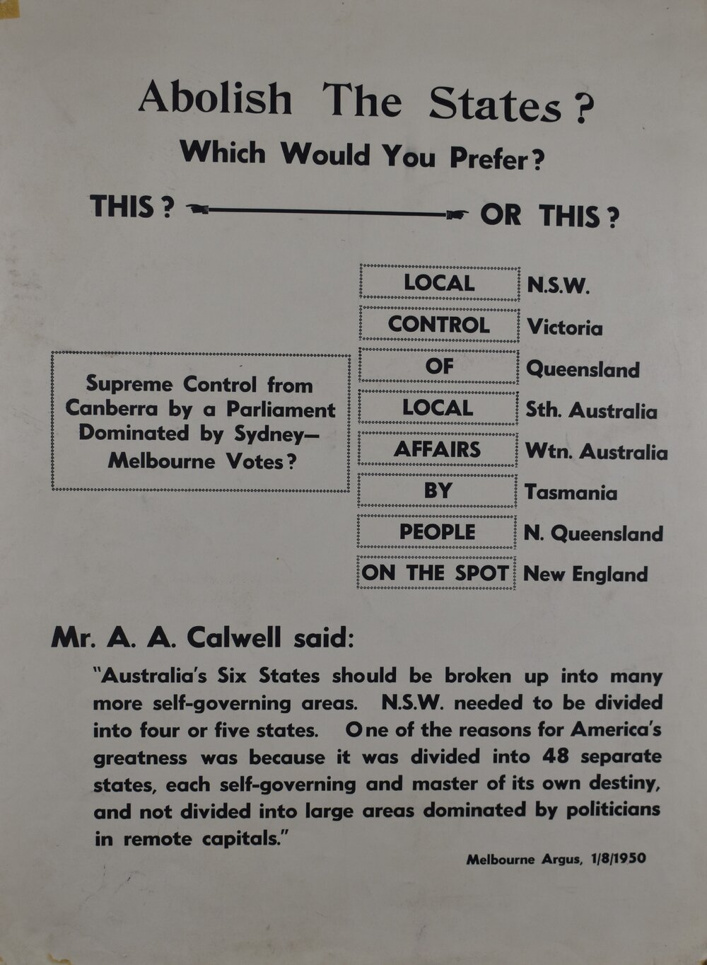 Poster - Abolish the States