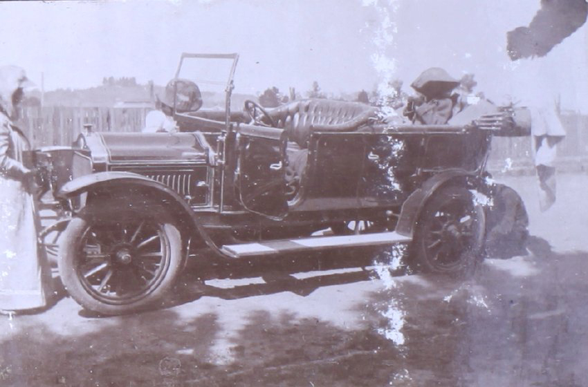 Three women and a car