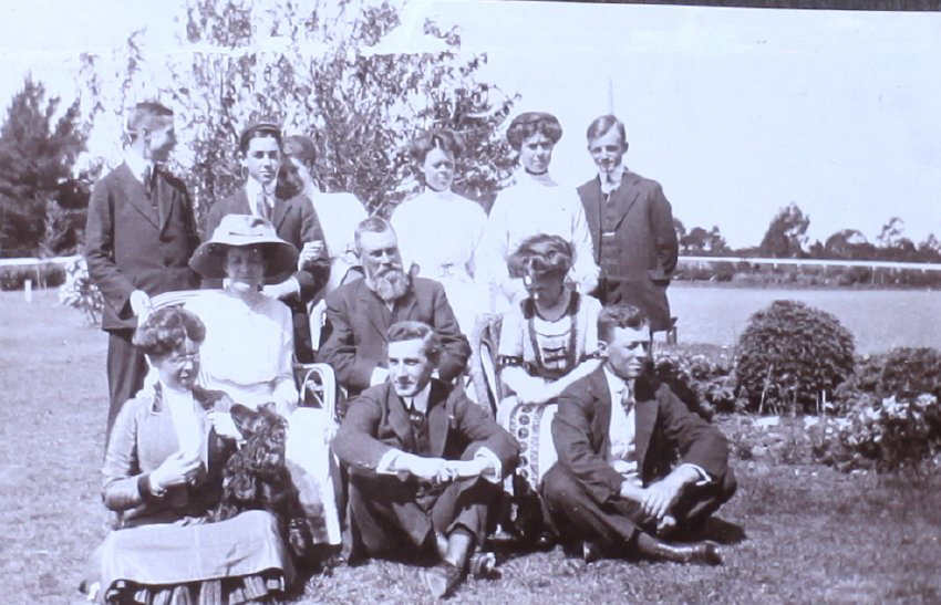 Unidentified group of six men and six women