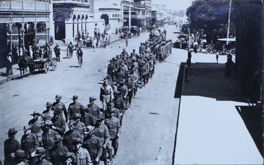 Army parade, Beardy Street, Armidale, NSW
