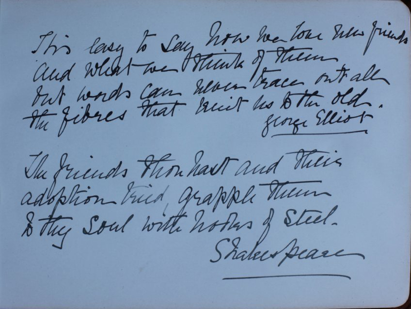 Quotation from Shakespeare