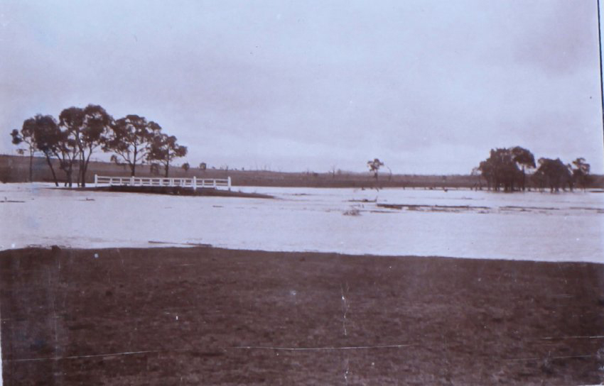 Saumarez Creek in flood