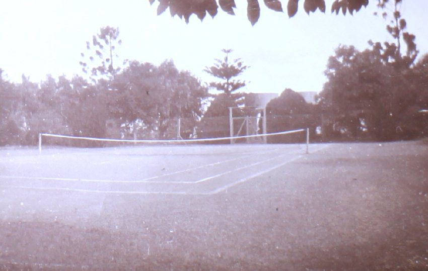 Tennis court, at Baroona, Singleton, NSW
