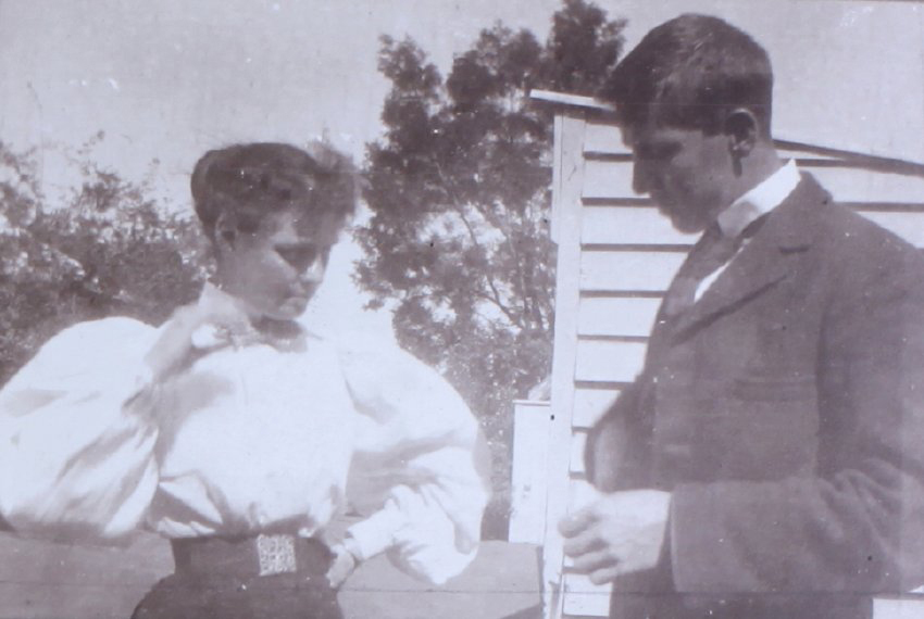 Unidentified man and woman