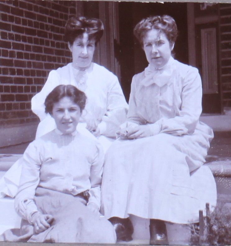 Three unidentified women