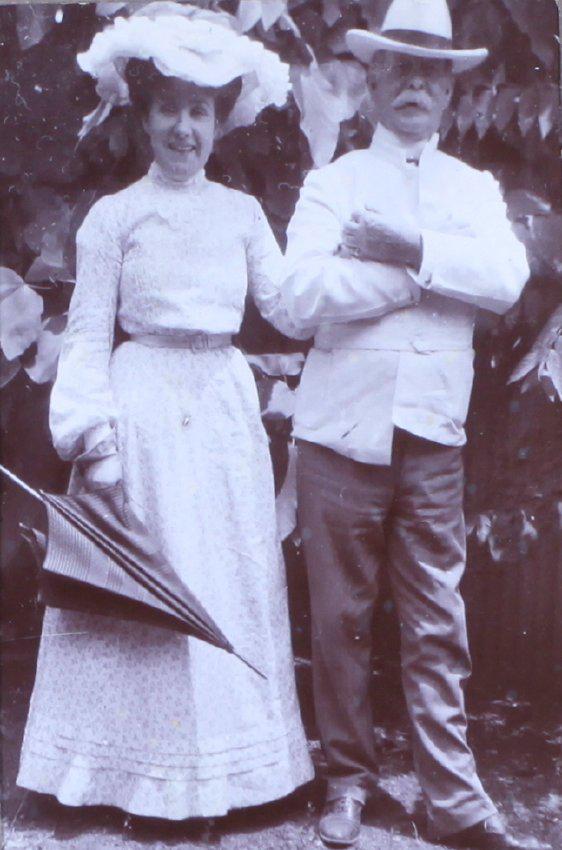 Unidentified man and woman