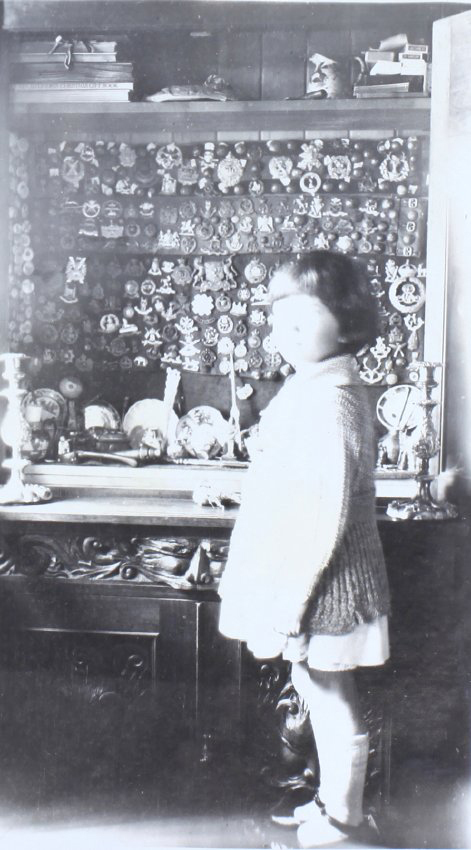 View of the interior of Saumarez Homestead with a young girl