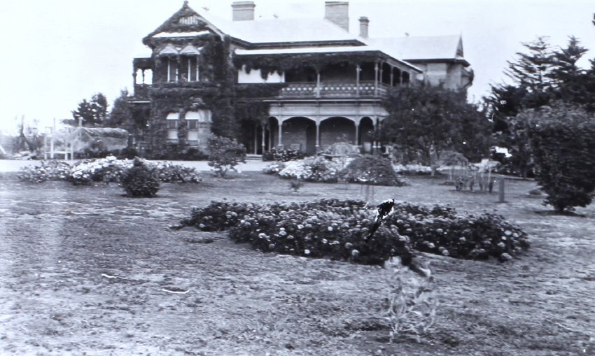 View of Saumarez Homestead and gardens