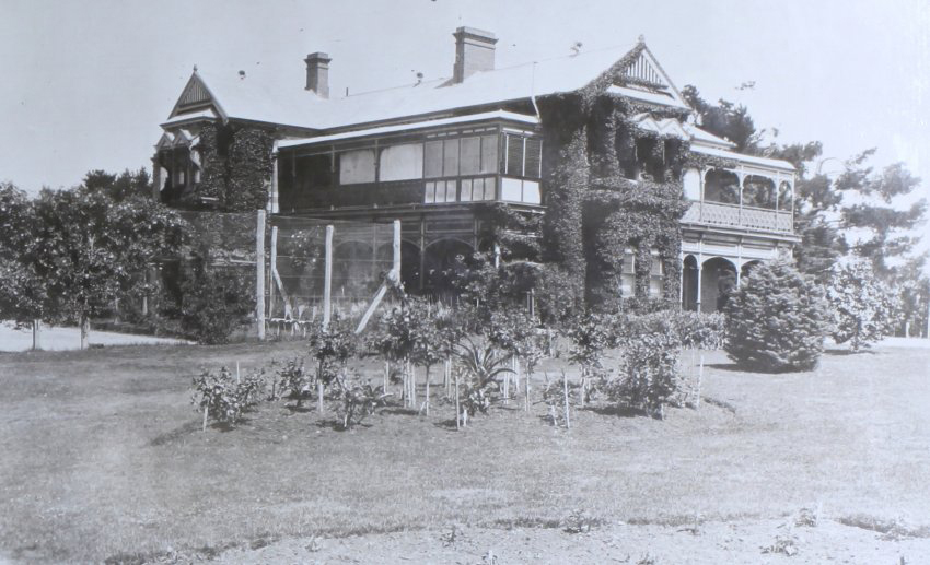 View of Saumarez Homestead and gardens
