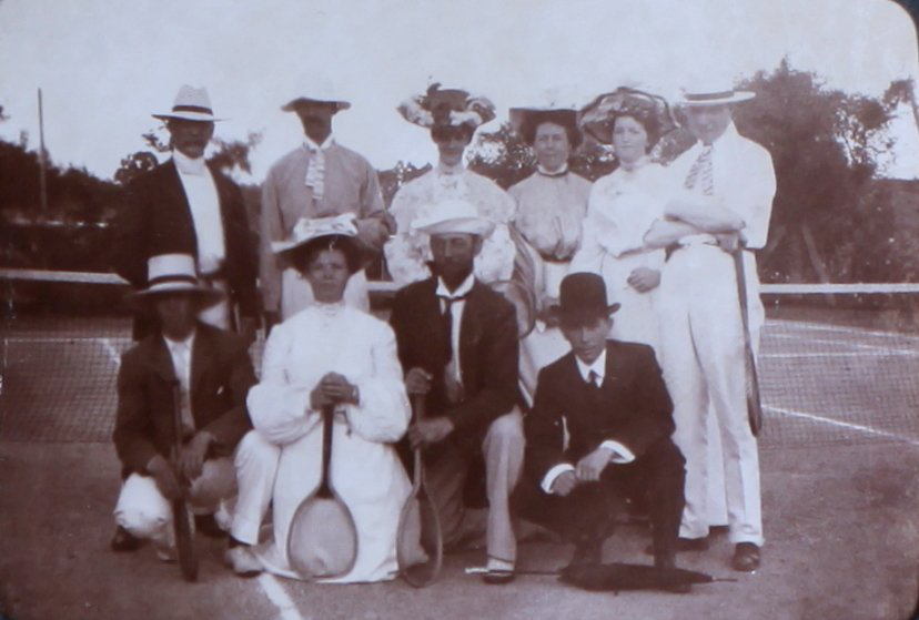 Tennis match January at Gostwych