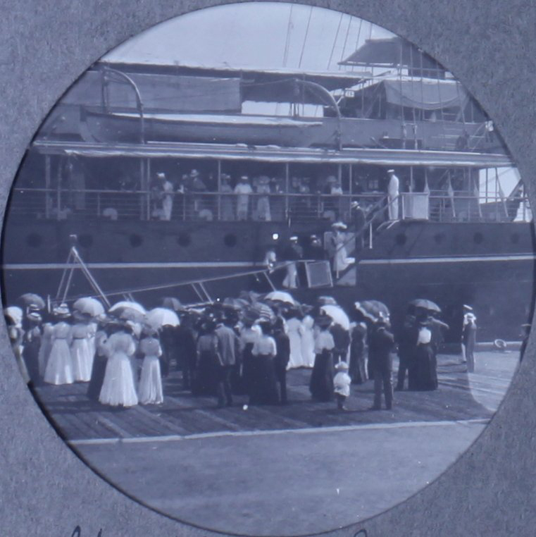 China. Mother and Joan going to England, 1915