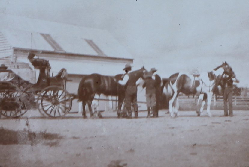 Father with four-in-hand