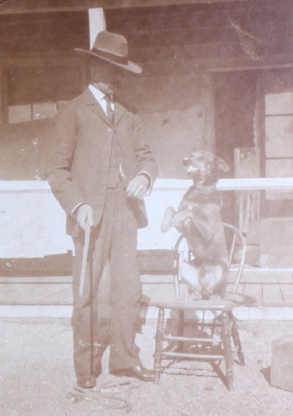 Jack Haynes and dog Jack