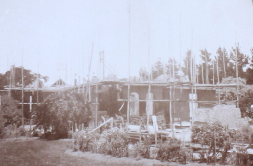Unidentified building and garden