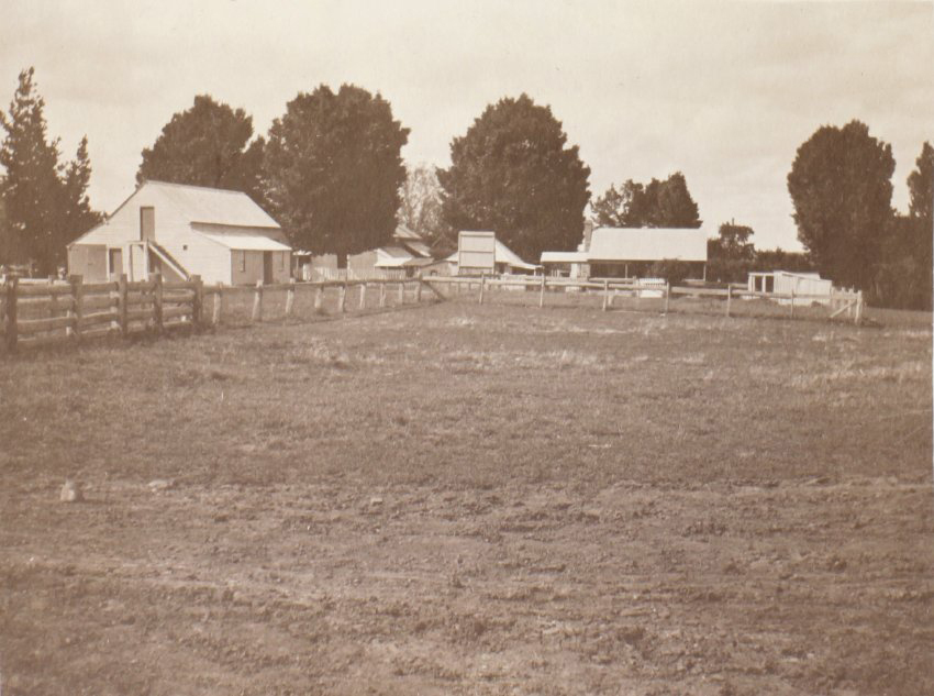 View of farm buildings