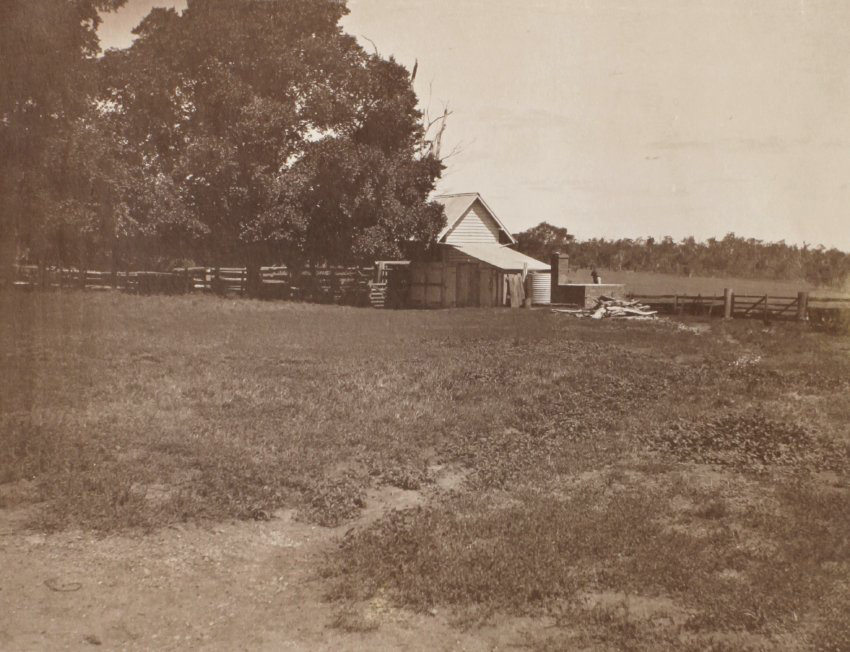 View of farm buildings