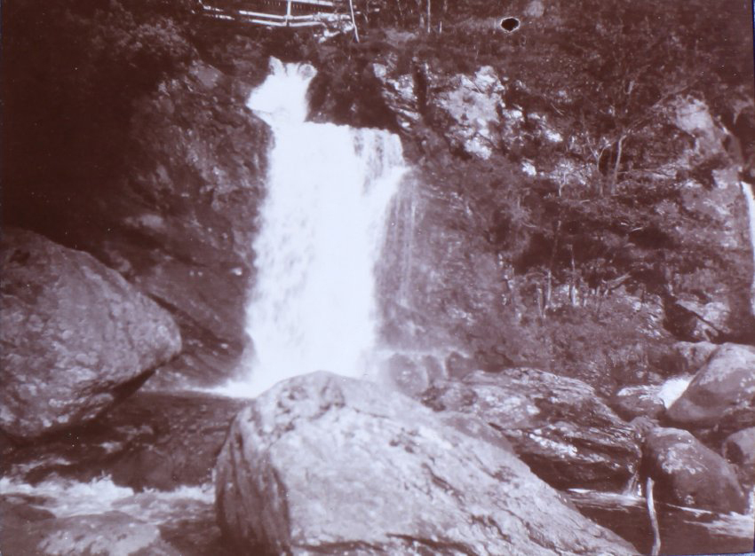 Inversnaid Waterfall on Loch Lomond, Scotland 1905