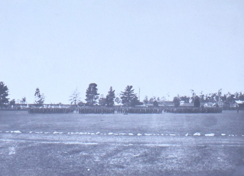 Army recruits on parade