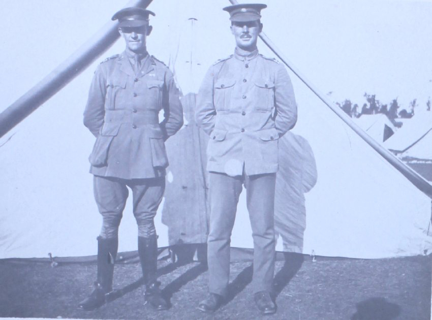 Two unidentified army officers