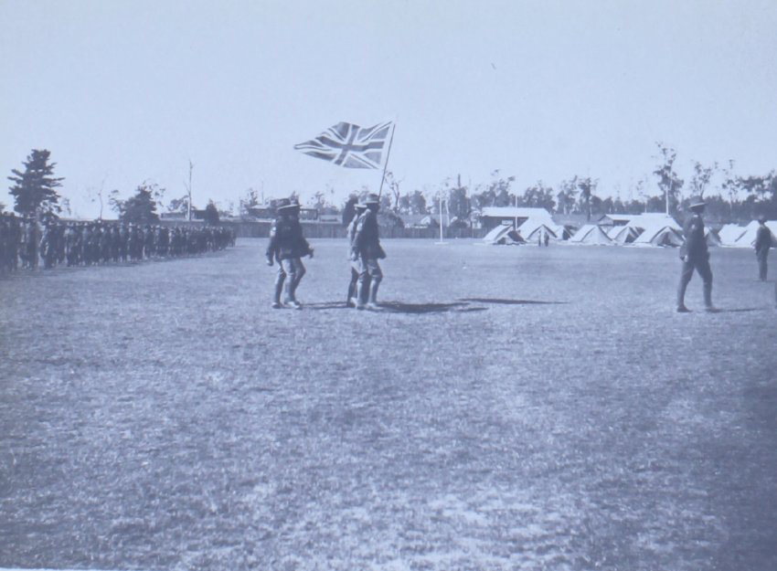 Union Jack on parade