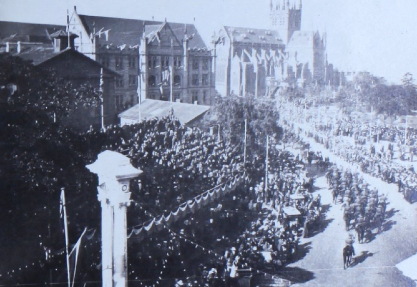 Macquarie Street, Sydney - 1920 Royal Visit