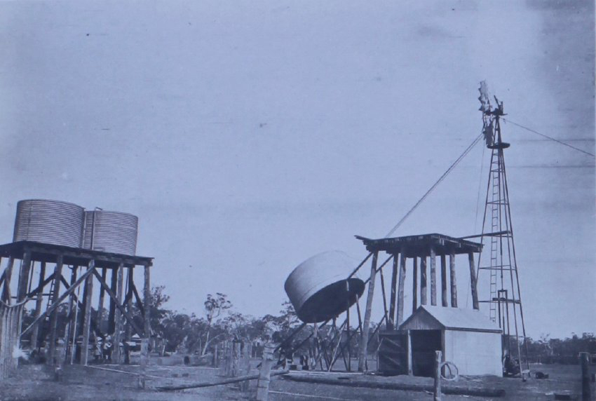 Moving a new water tank to the tankstand