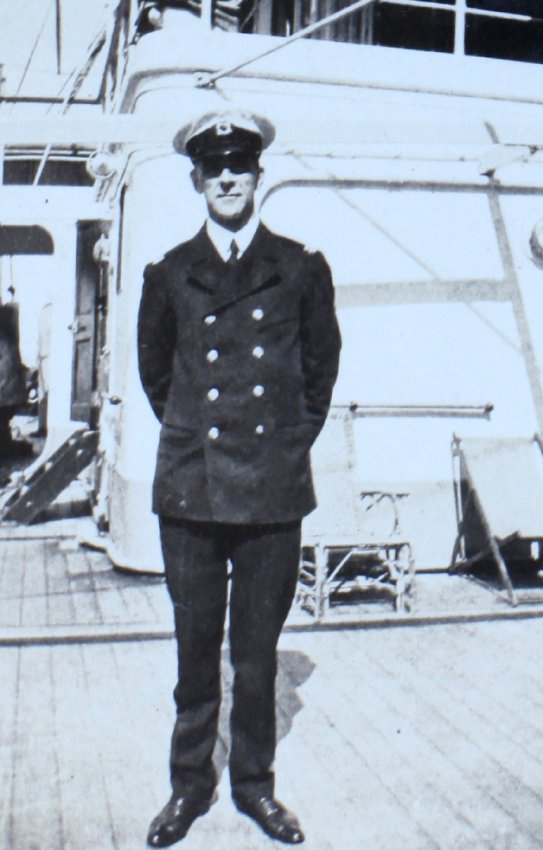 Naval officer onboard a ship