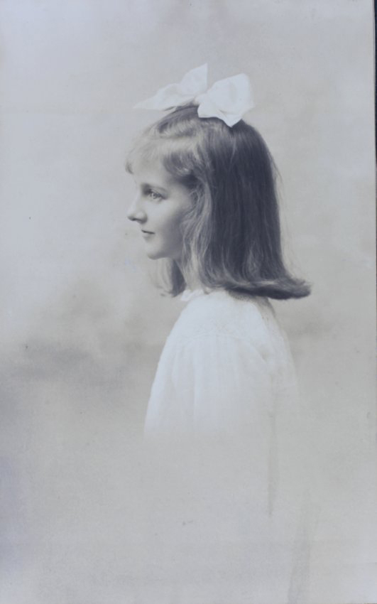 Portrait of a girl in profile