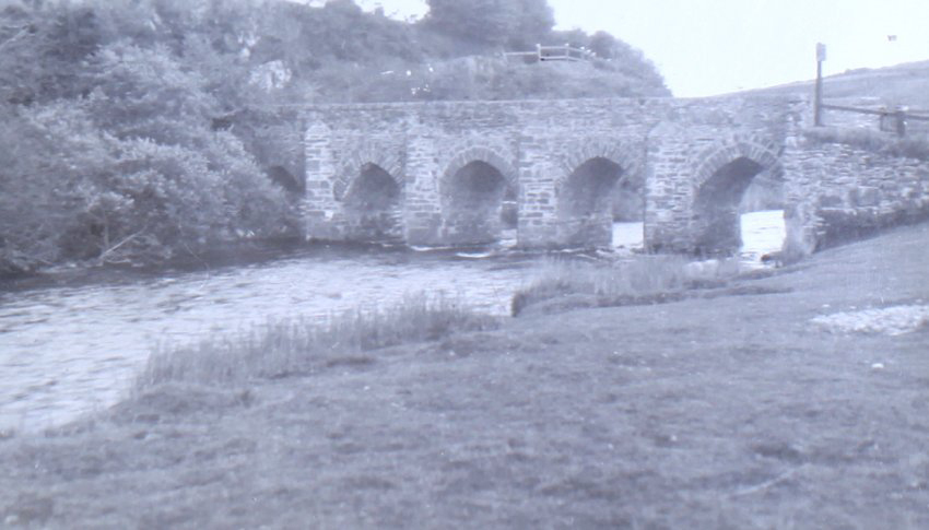 Stone bridge over a river
