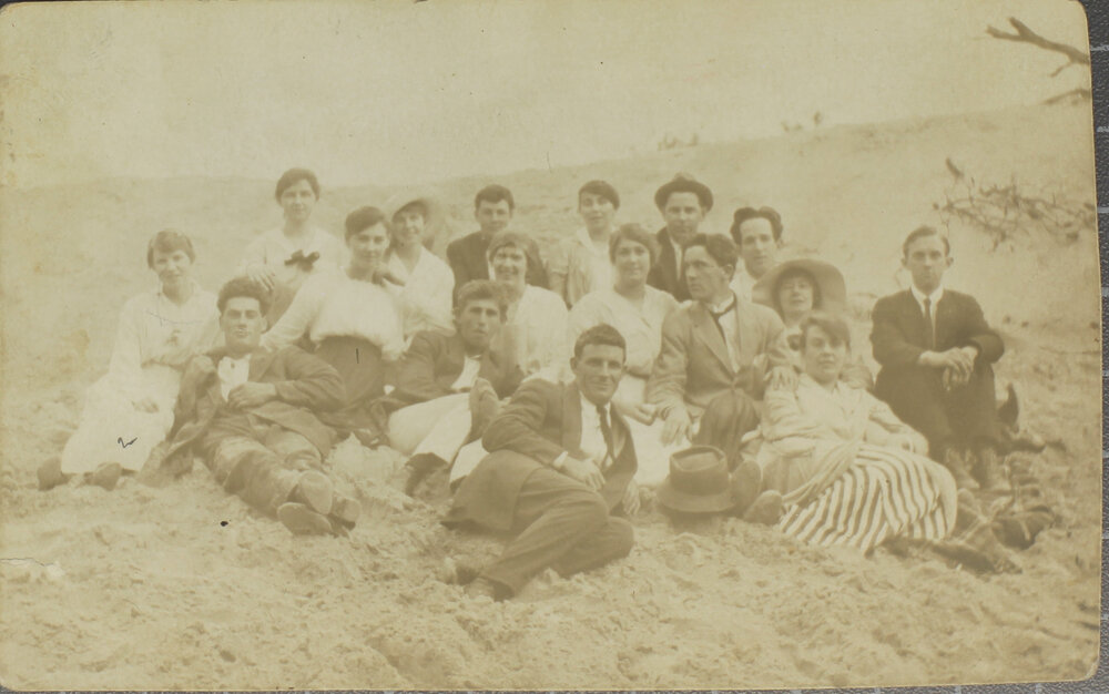 Group at North Beach, Bellingen, November 25th 1917