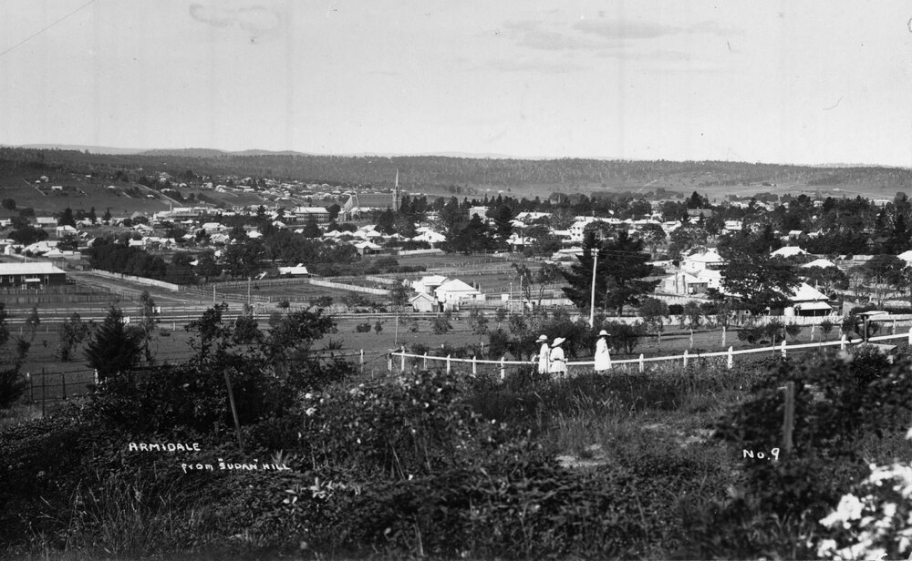 Armidale from 'Sudan' Hill, looking north east from Arboretum