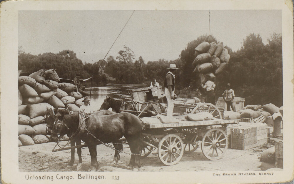 No 133 Unloading Cargo, Bellingen