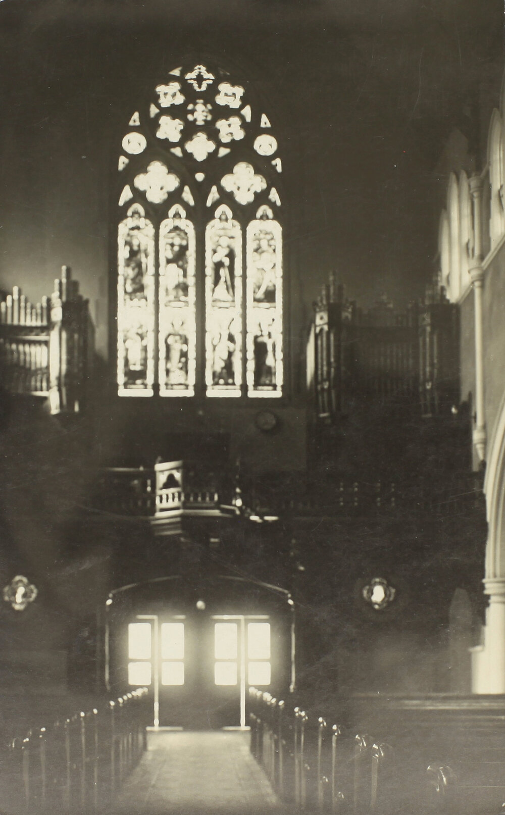 Interior of St Mary's looking towards doors
