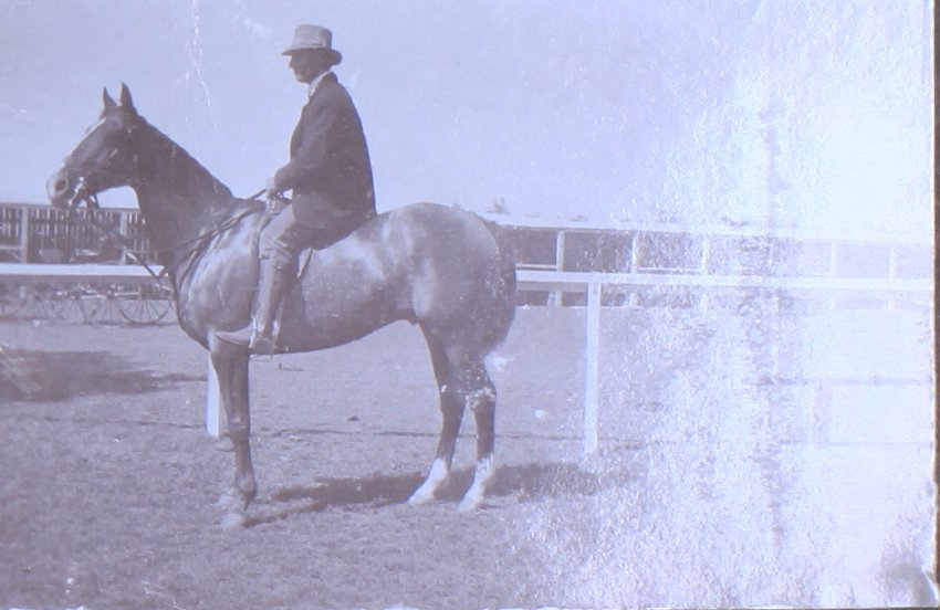 Unidentified man on horseback