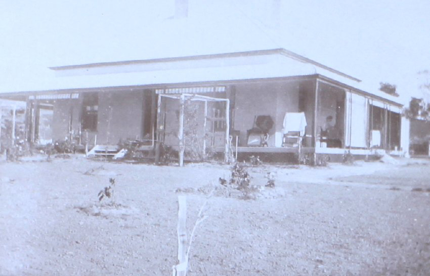 Unidentified house and garden