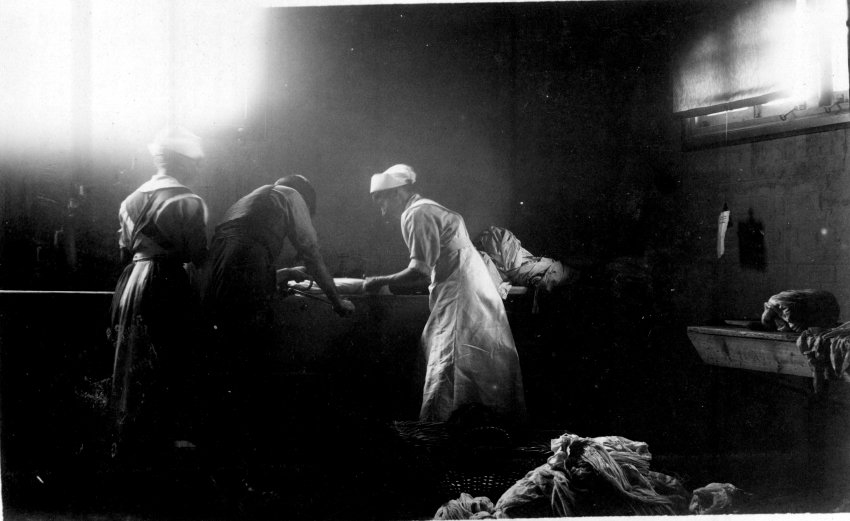 'All hands bar the cook boiling flu germs'