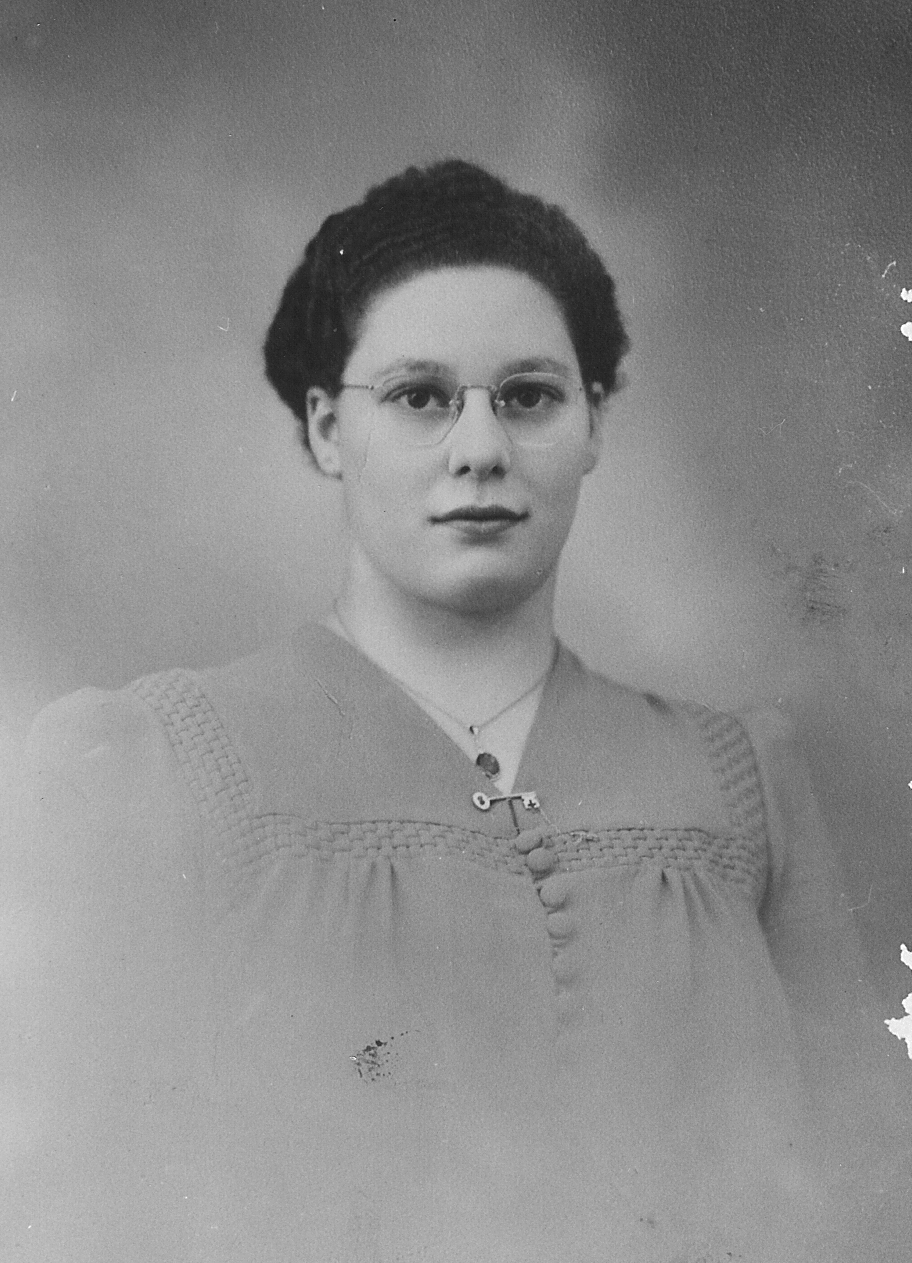 Eleni Sourry on her 21st birthday, 1936