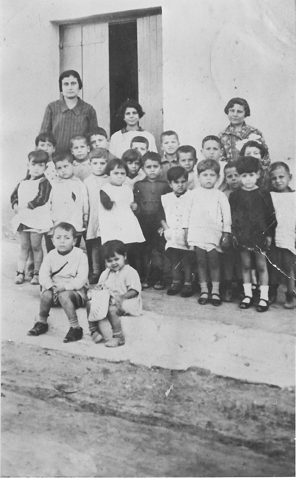 George Dedes at school in Piraeus, Greece, about 1926.
