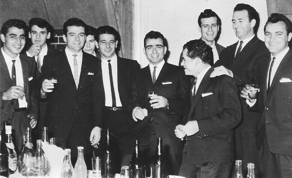 Members of the Armidale district Greek community at a function, about 1958