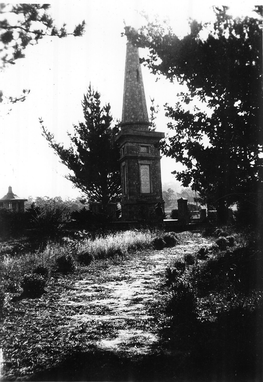 Dangarsleigh Memorial in the snow