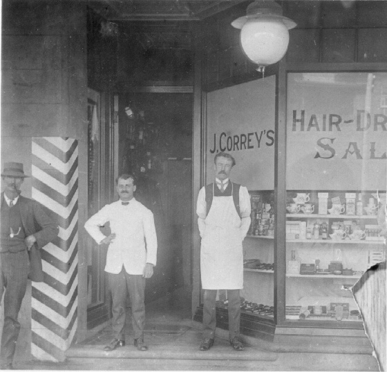 Correy&rsquo;s Hairdressing Salon, Glen Innes, about 1910