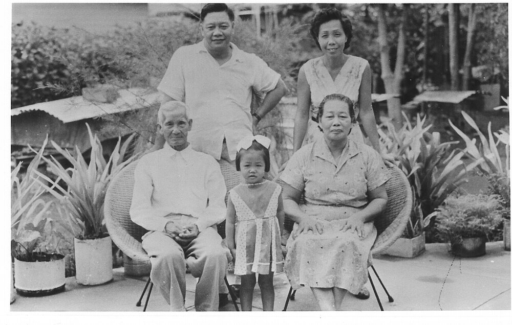 Chan family group photo, 1958