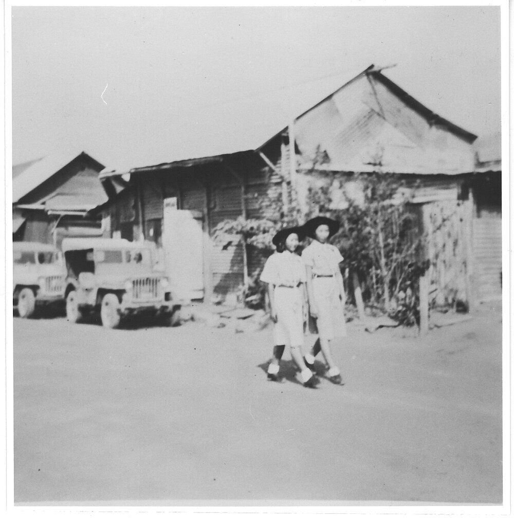 Trade store in Rabaul, New Guinea, just after World War II