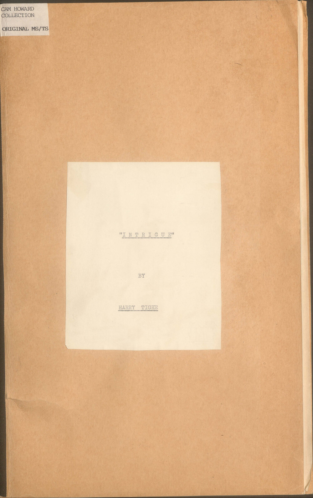 Intrigue, by Harry Tighe