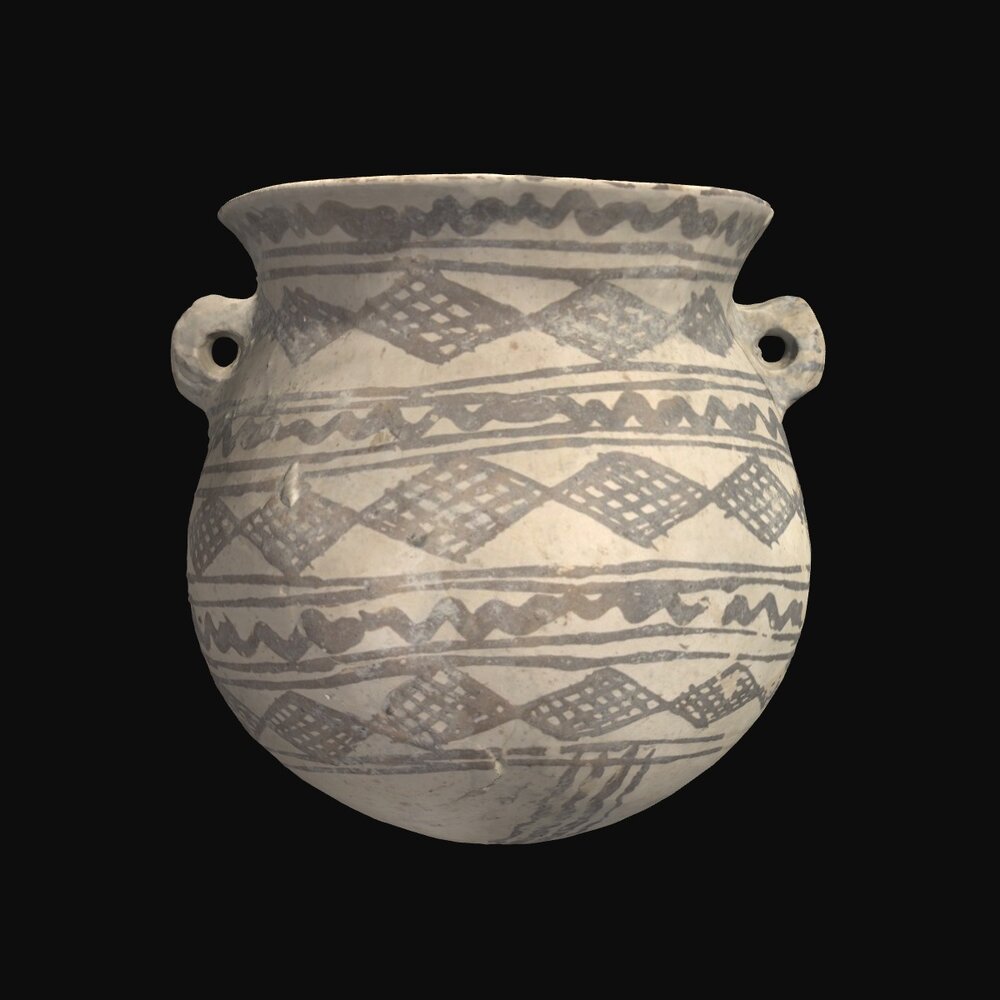 MA1974.12.1 White Painted V Ware amphora