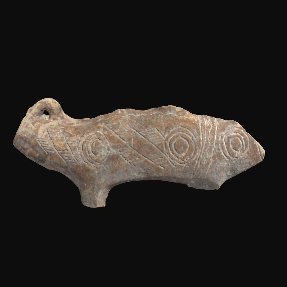 MA2001.81.1 Red Painted Ware zoomorphic askos