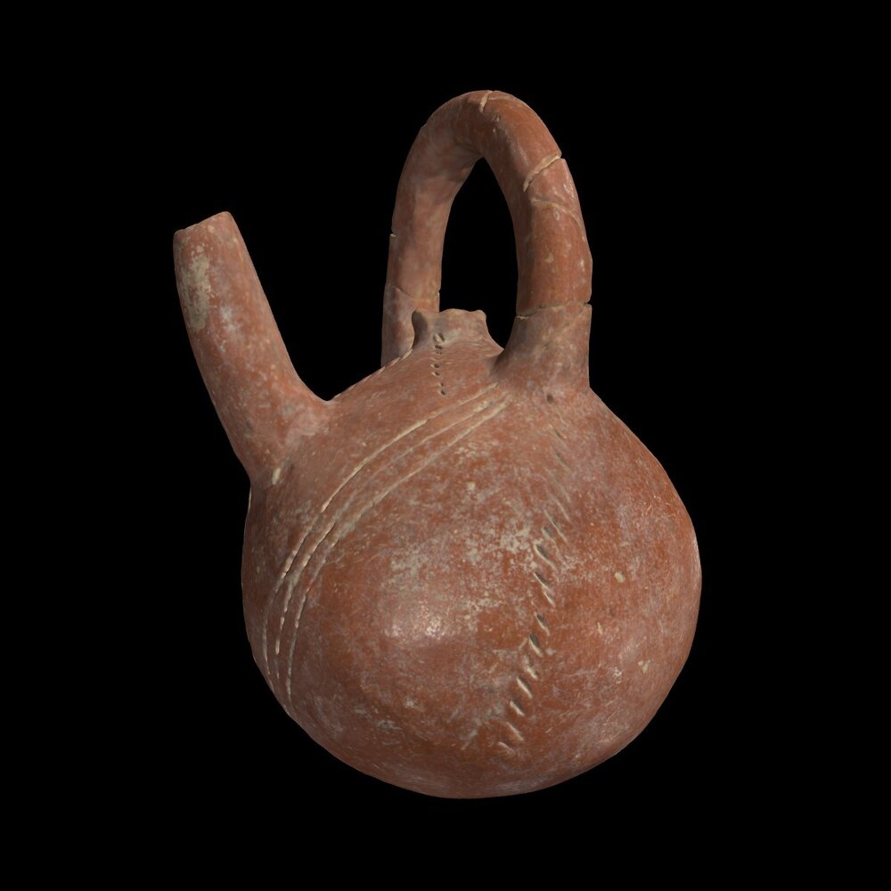 MA1978.137.1 Red Polished III Ware askos