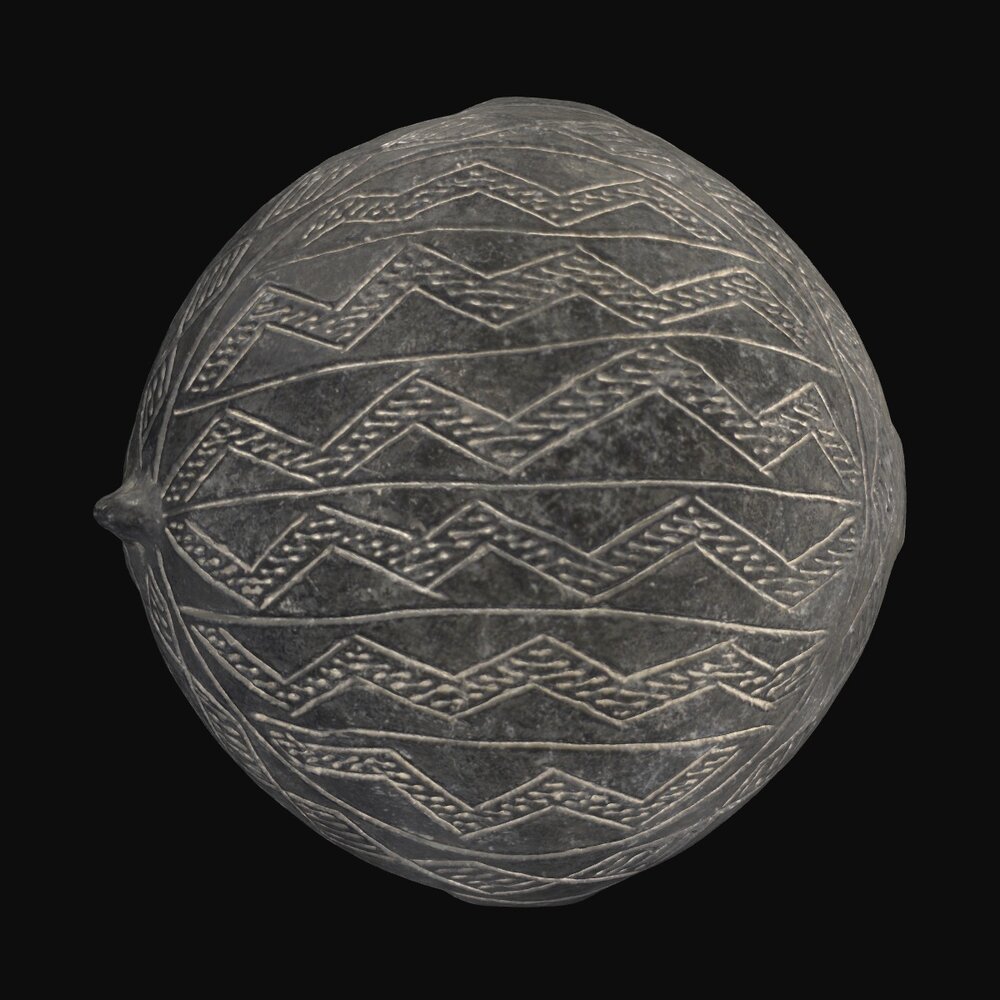 MA1978.128.1 Black Polished Ware platter